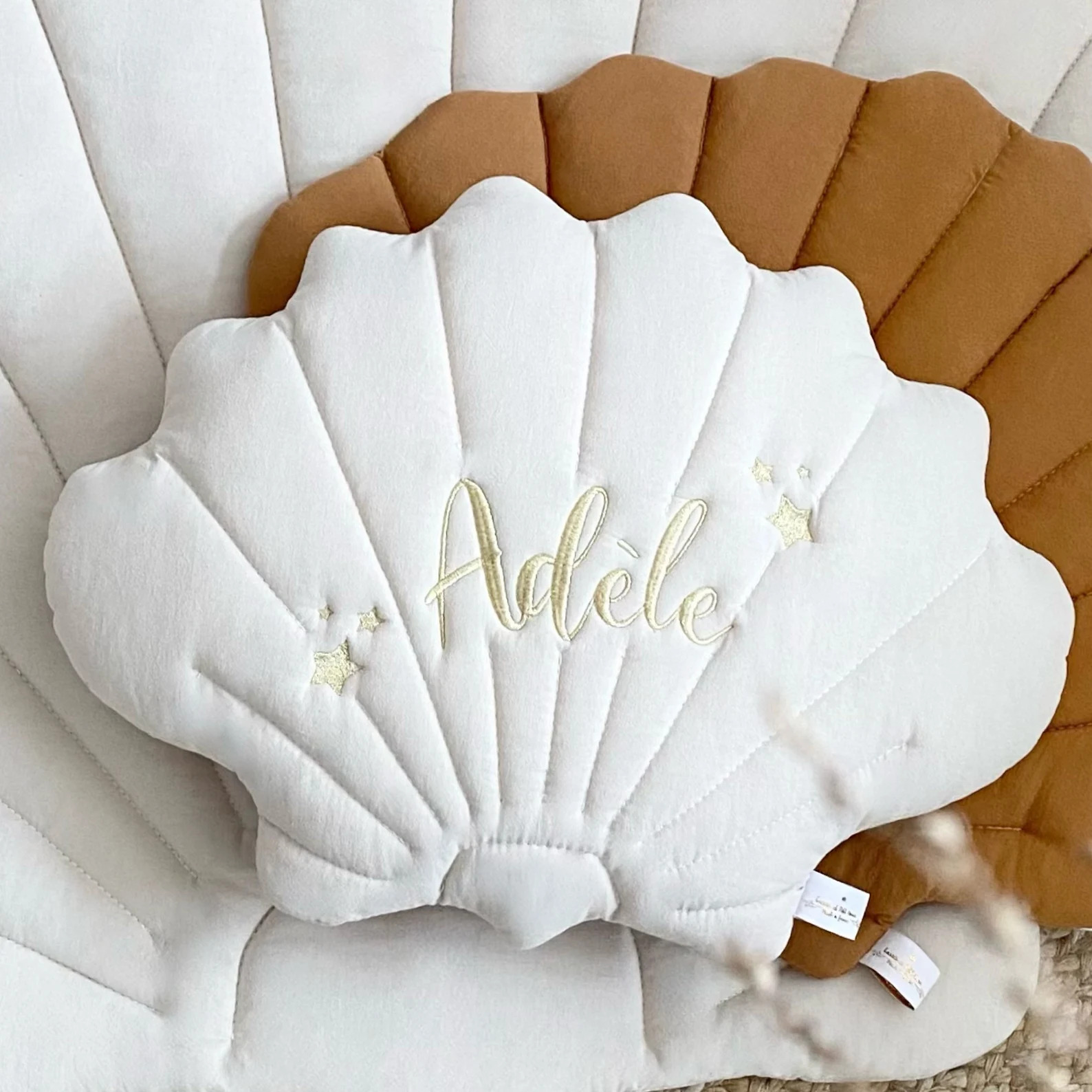 Coussin Coquillage <br/> Imprimé Coquille et étoile de mer